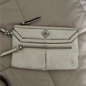Vera Wang wristlet white